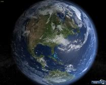 Blue Planet space view.